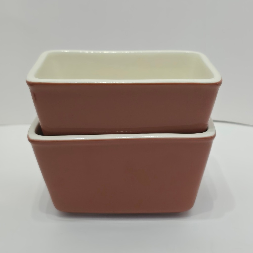 Longaberger Pottery Spice Rectangle Small Baking Loaf Refrigerator Dish